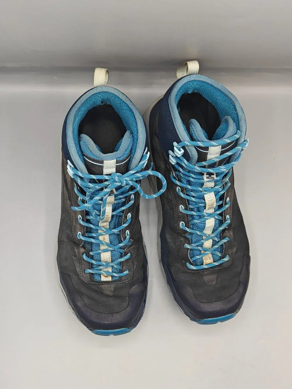 HOKA ONE ONE KAHA GTX HIKING BOOTS Blue WOMEN'S SZ 10 US Pre-Owned